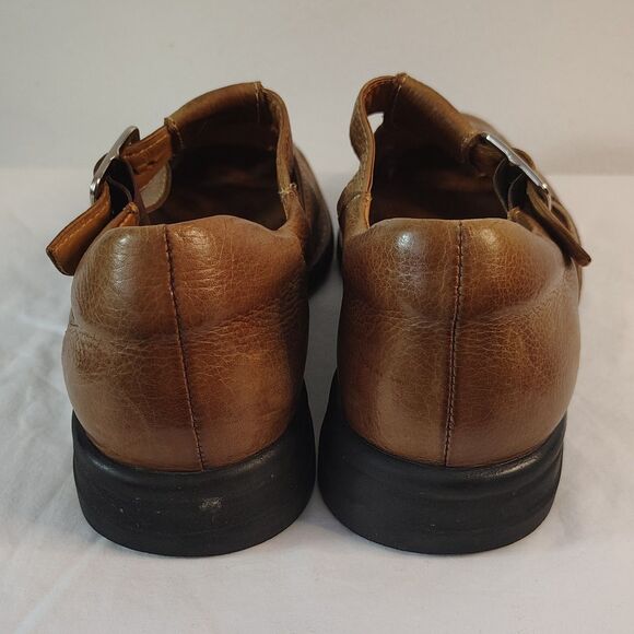 JOHNSTON & MURPHY Brown Leather Fisherman Sandal 8M Men\'s Closed Toe Buckle main image 9